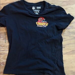 Kansas City Chiefs Black T-Shirt Youth Large